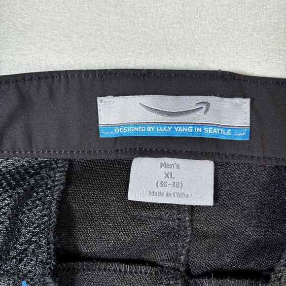 Amazon Shorts Uniform Luly Yang Black Cargo Stretch Mens XL 36-38 High Vis - Picture 5 of 8